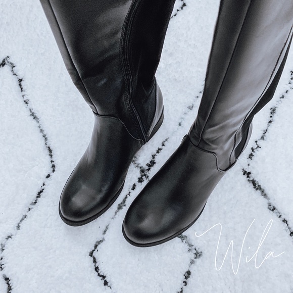 LAST FEW🔥 leather knee high riding boots black - Picture 6 of 7